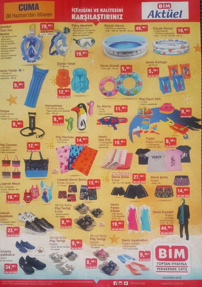 Bim 12 Haziran 2018 İndirimli Ürünler Kataloğu