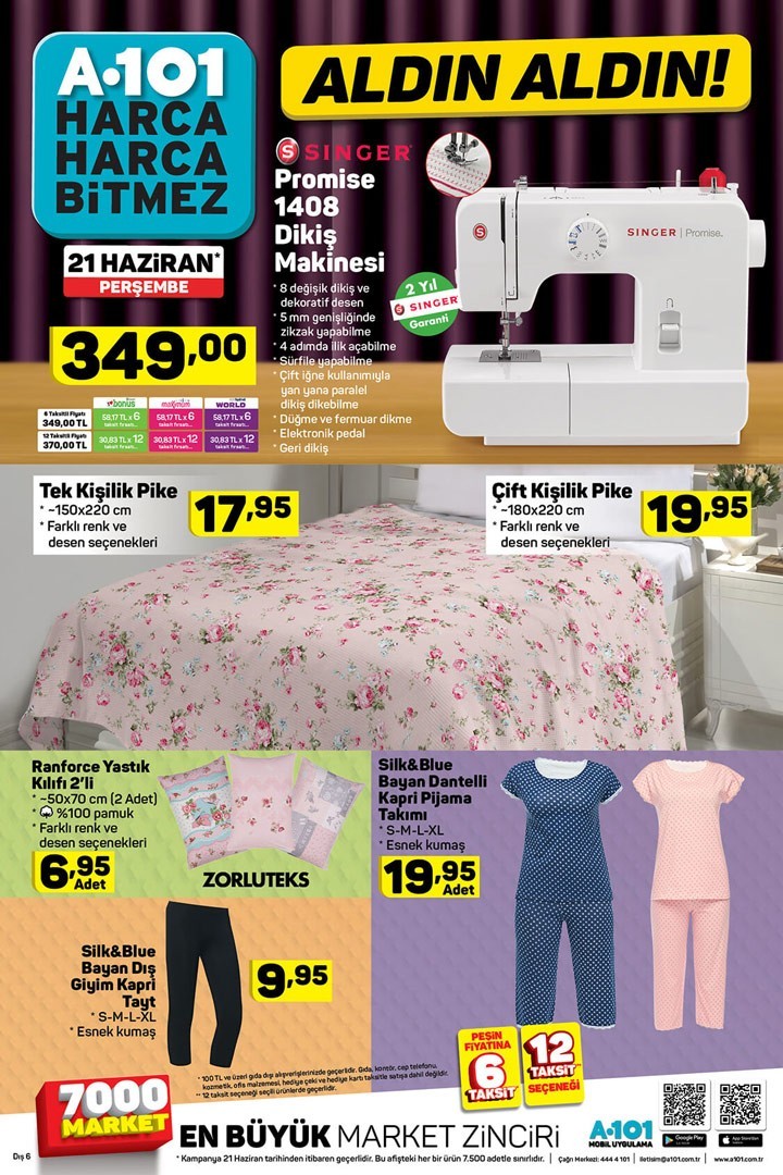 A101 21 Haziran  Fırsatları Aktüel Kampanyası