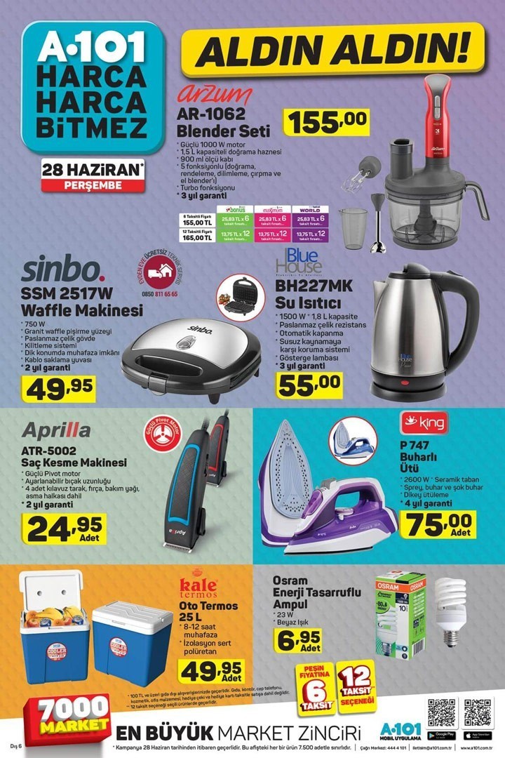 A101 30 Haziran 2018 Aktüel Ürünler Kataloğu