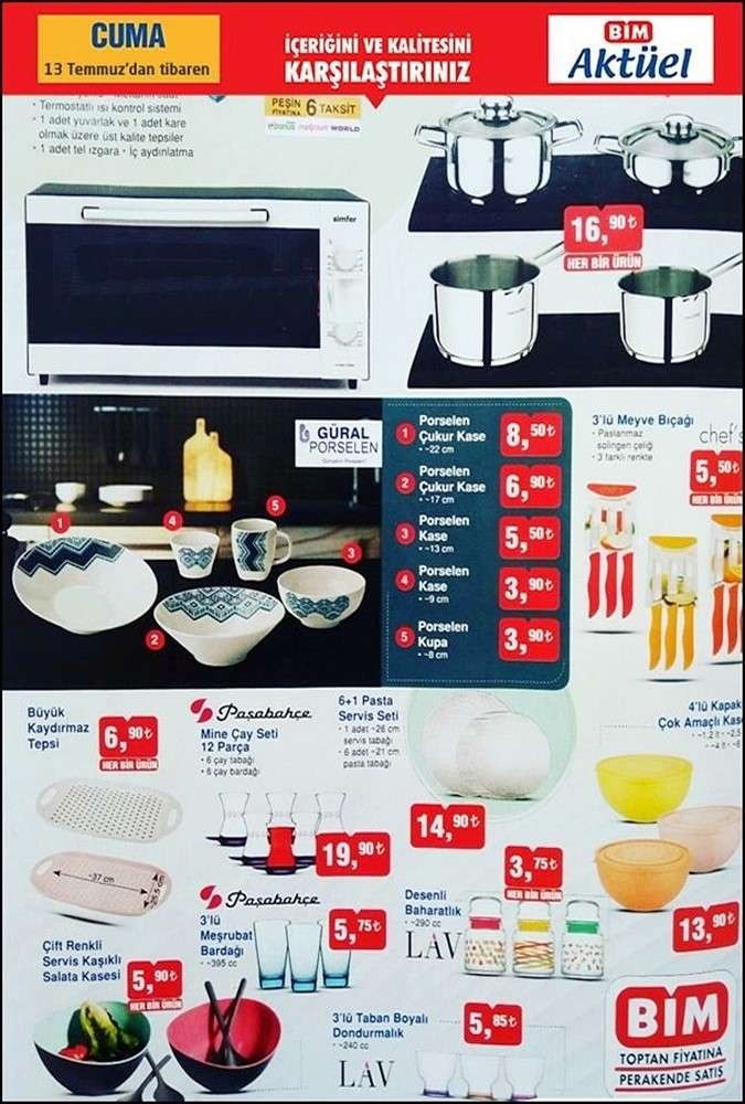 Bim 14 Temmuz 2018 Aktüel Ürünler Kataloğu