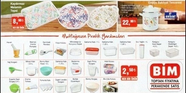 Bim Hafta Sonu Aktüel Ürünler Kataloğu