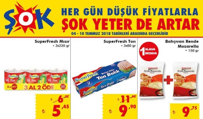 Şok 4 - 10 Temmuz 2018 Aktüel Ürünler Kataloğu