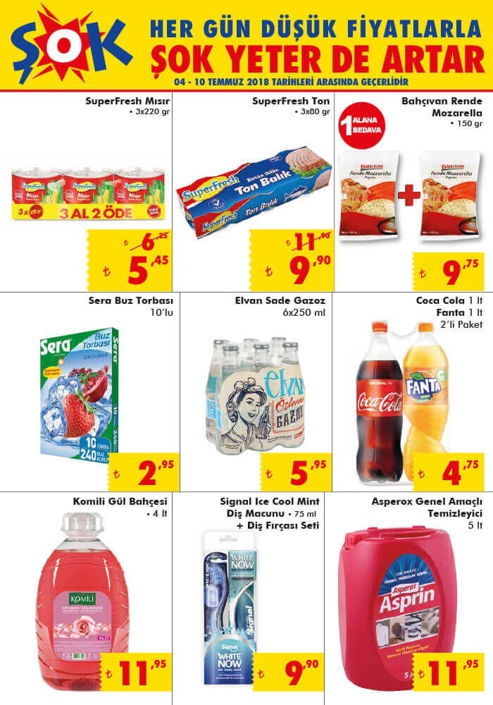 Şok 4 - 10 Temmuz 2018 Aktüel Ürünler Kataloğu