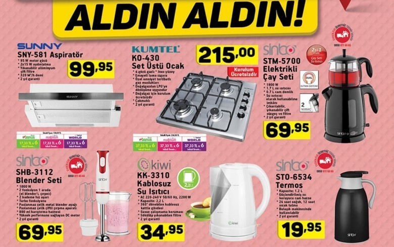 A101 17 Temmuz Aktüel Ürünler Kataloğu 