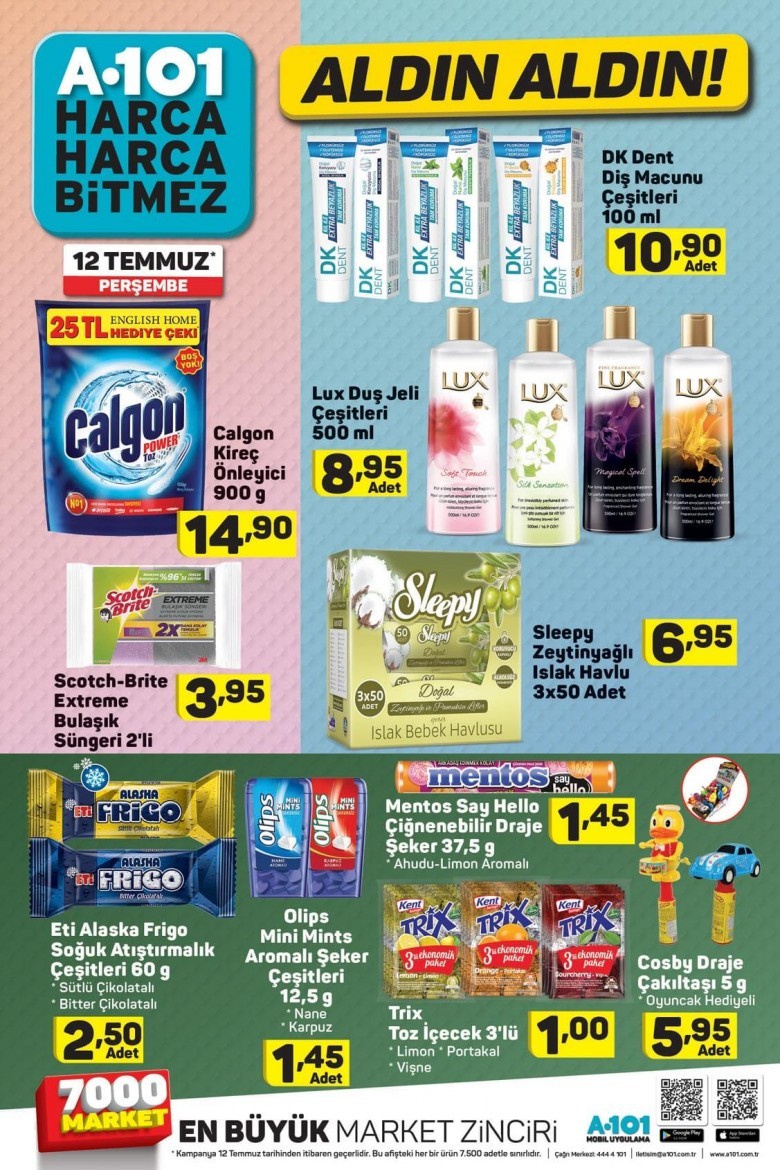 A101 12 Temmuz Aktüel Ürünler Kataloğu  (YENİ)