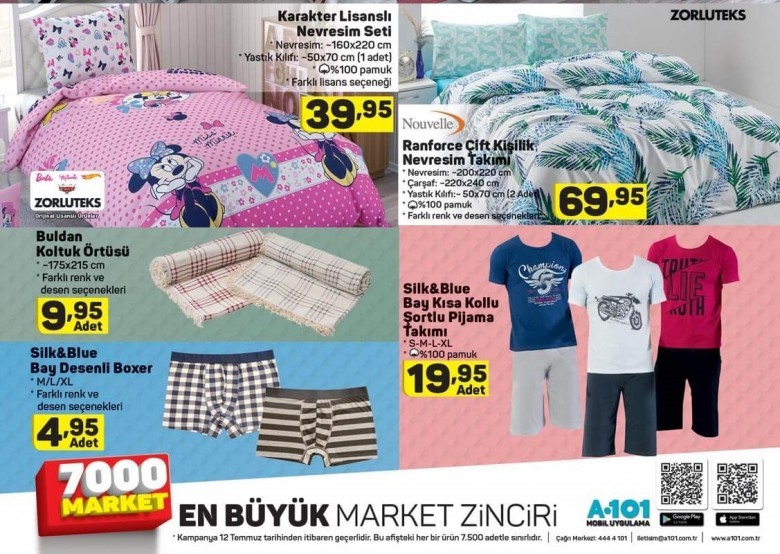 A101 12 Temmuz Aktüel Ürünler Kataloğu  (YENİ)