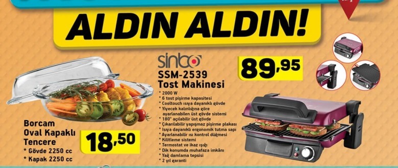 A101 18  Temmuz Aktüel Ürünler Kataloğu 