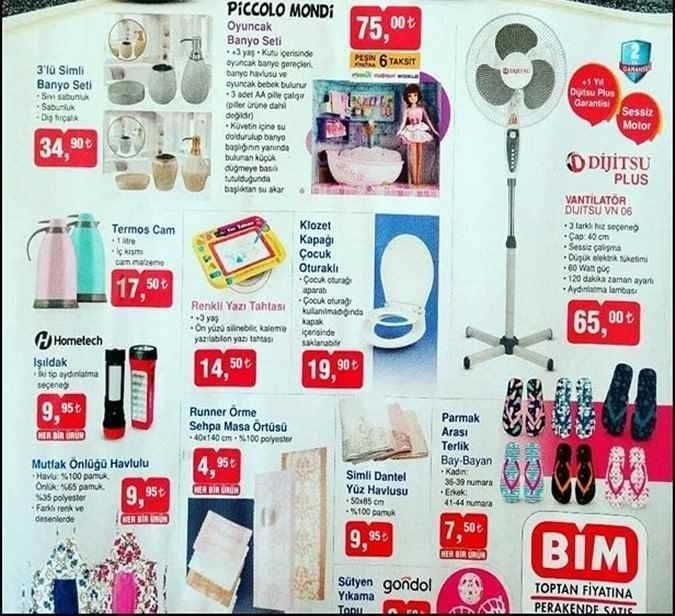 Bim 3 Ağustos 2018 Aktüel Ürünler Kataloğu