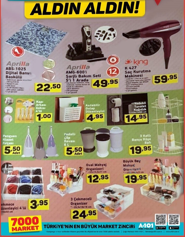 A101 5 Ağustos Aktüel İndirim Kataloğları