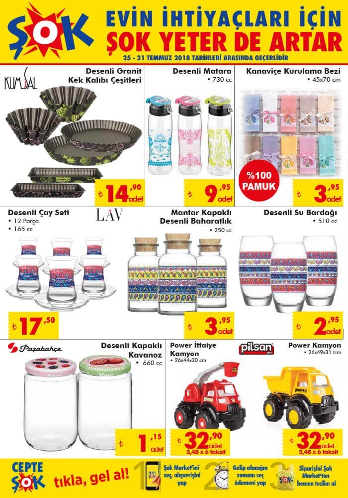 A101, Bim, Şok 3 Ağustos  Market  İndirimleri