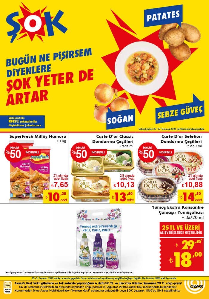 A101, Bim, Şok 3 Ağustos  Market  İndirimleri