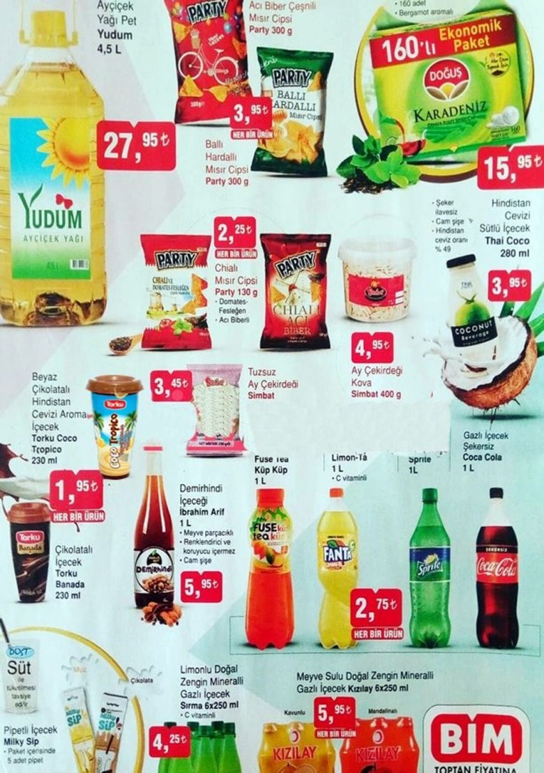 A101, Bim, Şok 3 Ağustos  Market  İndirimleri