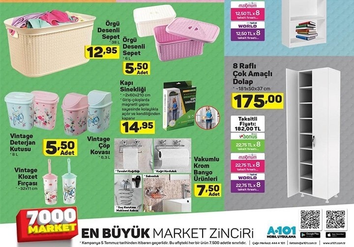 A101 Hafta Sonu İndirimleri