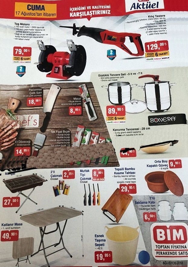 Bim 17 Ağustos 2018 Aktüel İndirimleri