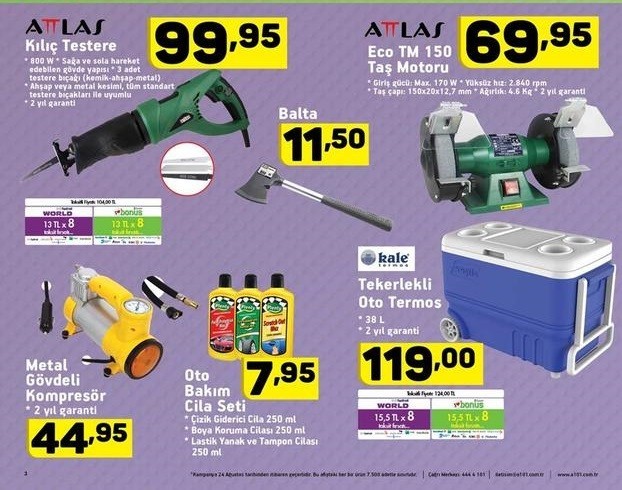 A101 Hafta Sonu İndirimleri