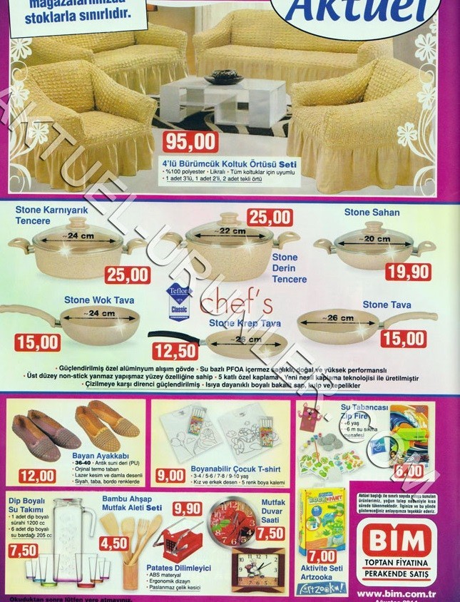 Bim Ağustos Ayı İnidirmleri