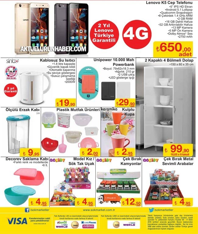 Şok Market 5 Eylül Aktüel İndirimleri