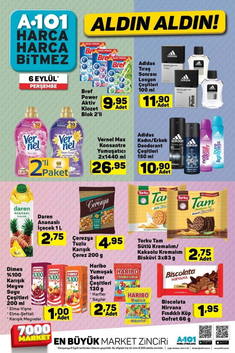 A101 6 Eylül 2018 Aktüel İndirimleri