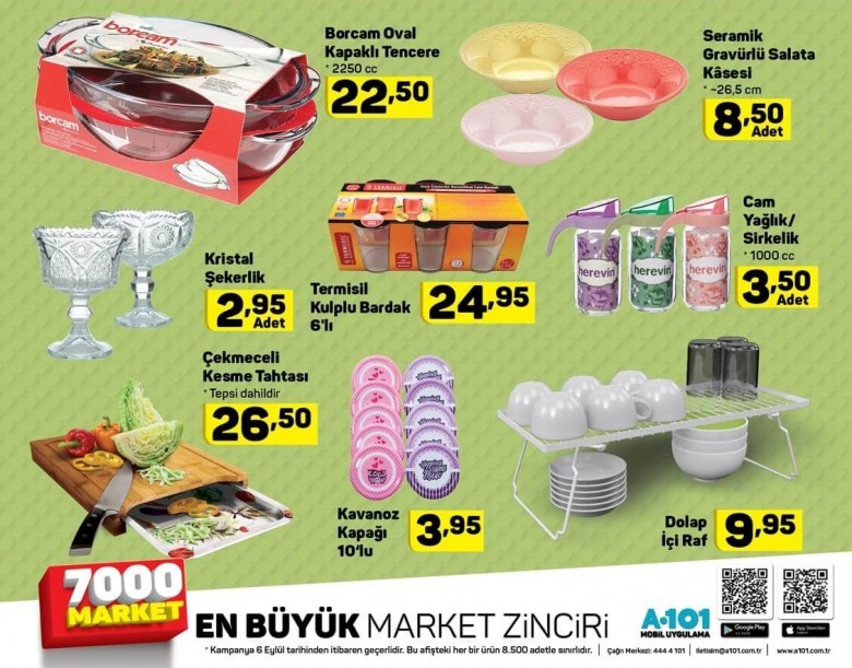 A101 6 Eylül 2018 Aktüel İndirimleri