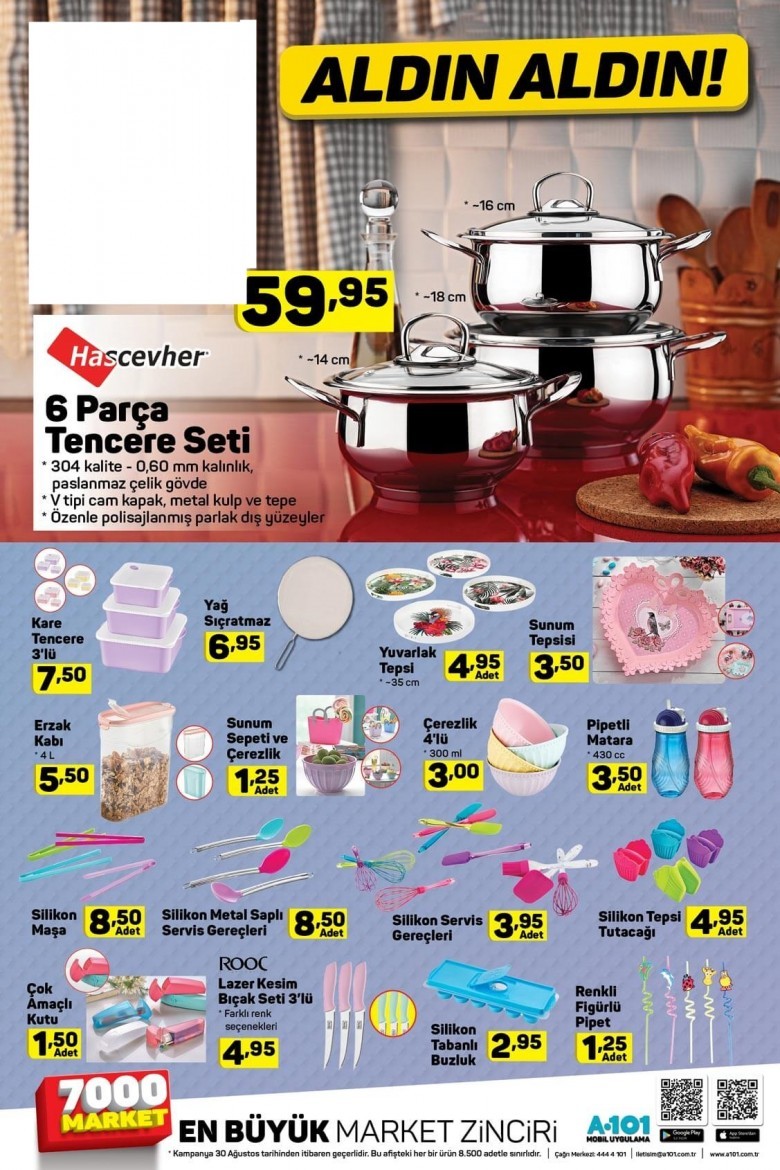 A101 10 Eylül Aktüel Fırsat Ürünleri