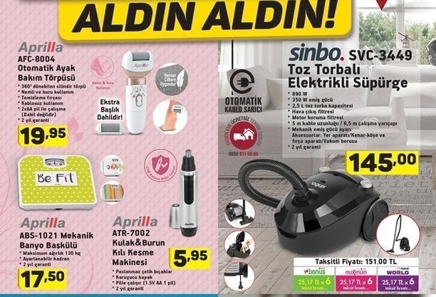 A101 Hafta Sonu Güncel İndirimleri