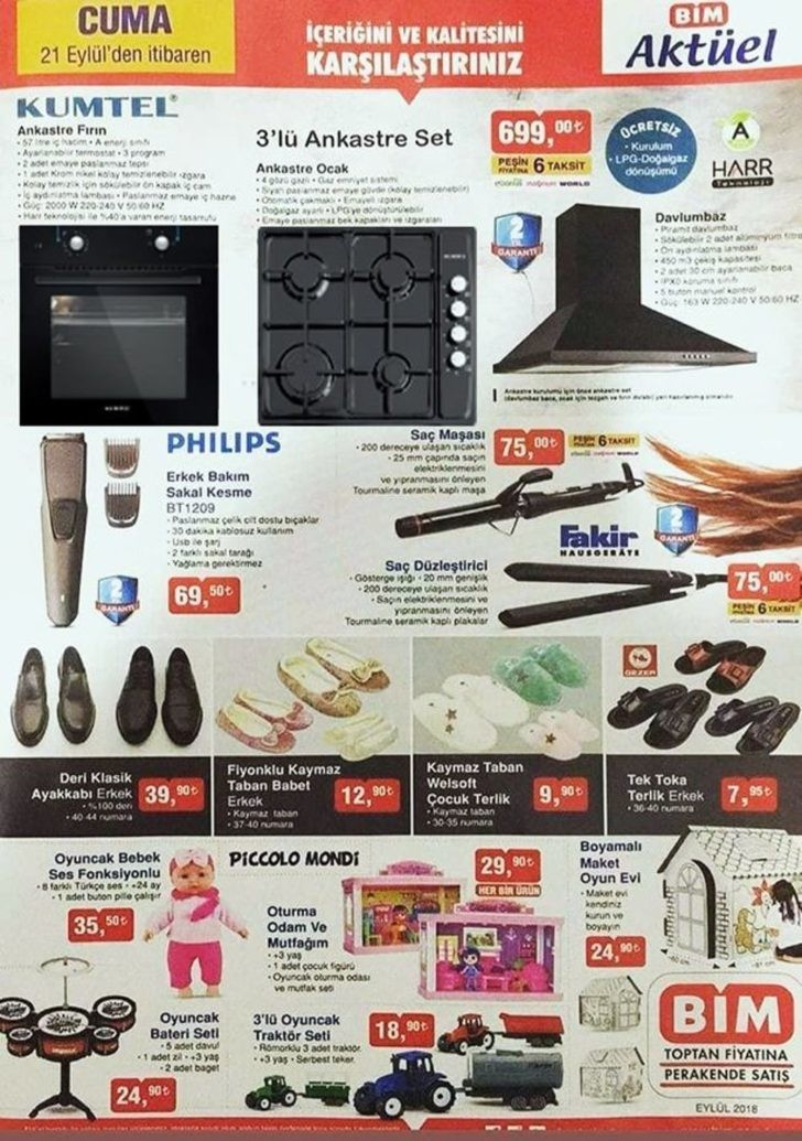 Bim 22 Eylül Aktüel İndirimleri