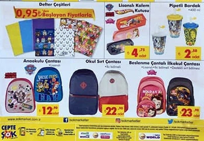 ŞOK Aktüel 15-18  Eylül 2018  Fırsatları