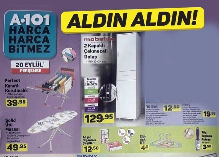 A101 20 - 28 Eylül Aktüel İndirim Kataloğları