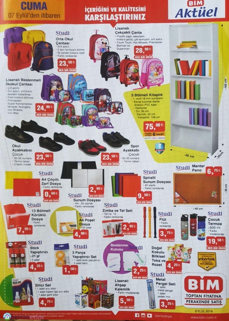 BİM 12 Ekim 2018 Cuma Fırsat Ürünleri Kataloğu
