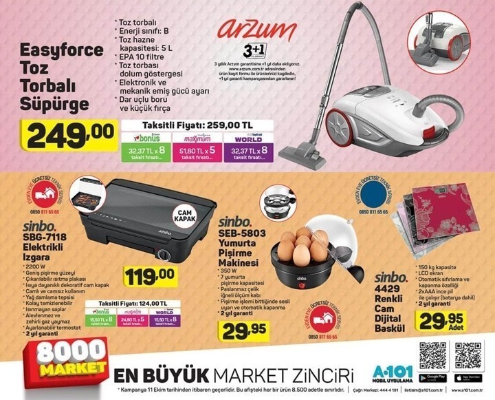 A101 Ekim Ayı İndirimleri (GÜNCEL)