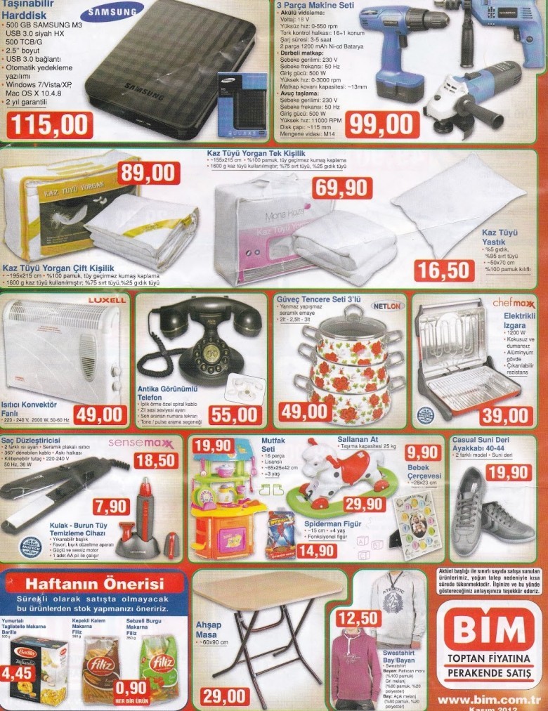 Bim 22 Ekim Aktüel İndirim Kataloğları