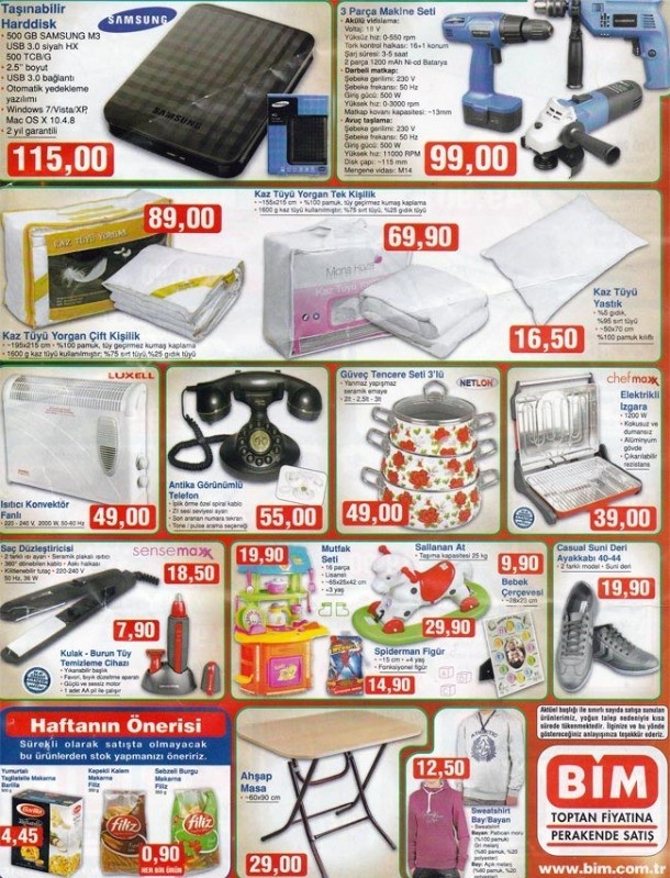 Bim 22 Ekim Aktüel İndirim Kataloğları
