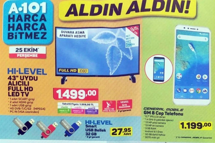 A101 Hafta Sonu İndirimli Ürünler Kataloğu