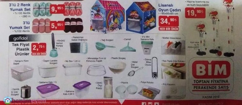 Bim 6 Kasım 2018 Aktüel Ürünler Kataloğu