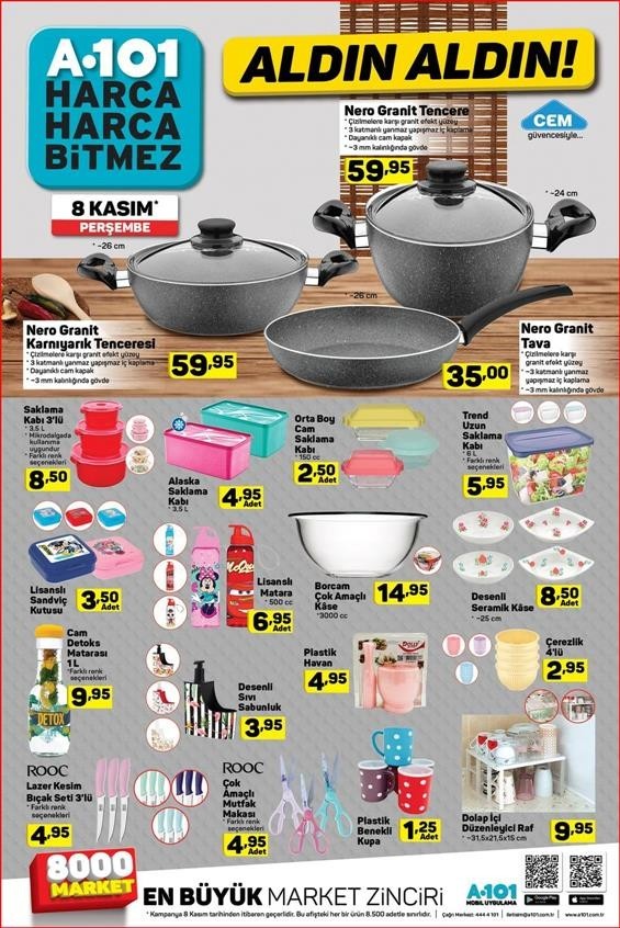 A101 8 - 13  Kasım 2018 Aktüel Ürünler Kataloğu