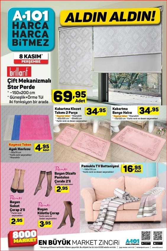A101 8 - 13  Kasım 2018 Aktüel Ürünler Kataloğu