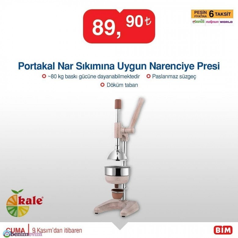 Bim 20 Kasım 2018 Aktüel Ürünler Kataloğu