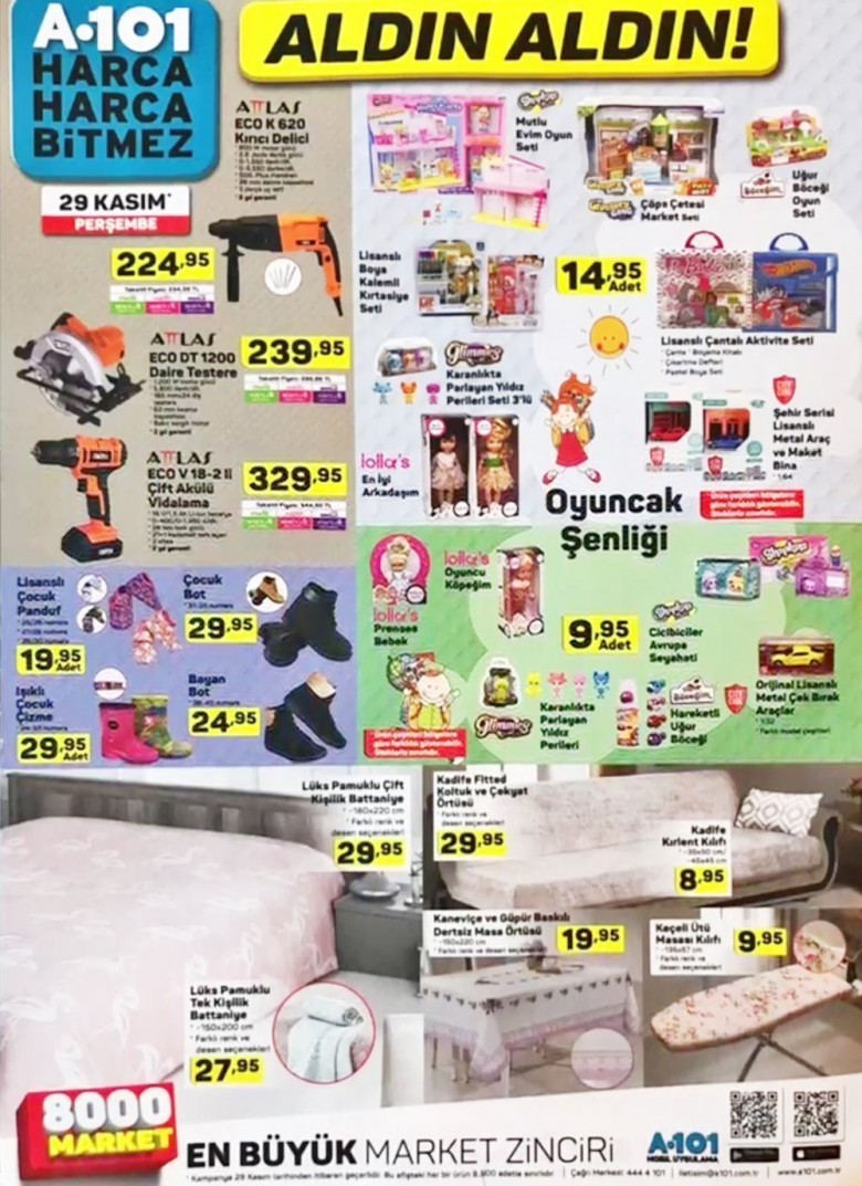 A101 Kasım  Ayı İndirimleri 