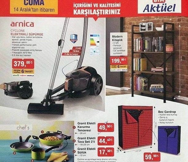 BİM YENİ 14 Aralık 2018 Aktüel Kataloğu