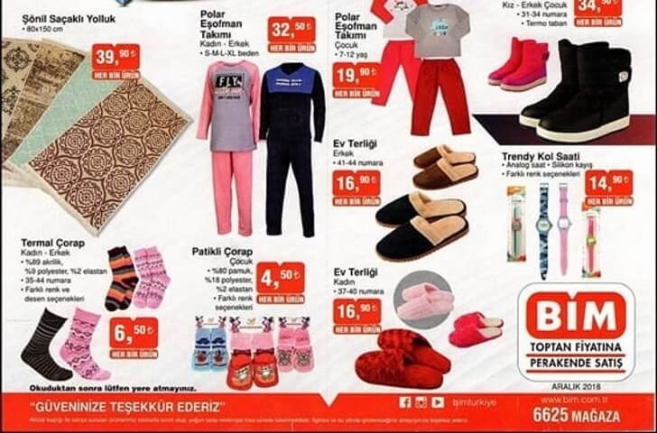 BİM 21 ARALIK 2018 AKTÜEL ÜRÜNLER KATALOĞU