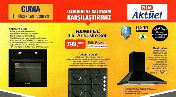  Bim 11-15 Ocak 2019 Aktüel Ürünleri Yayınlandı