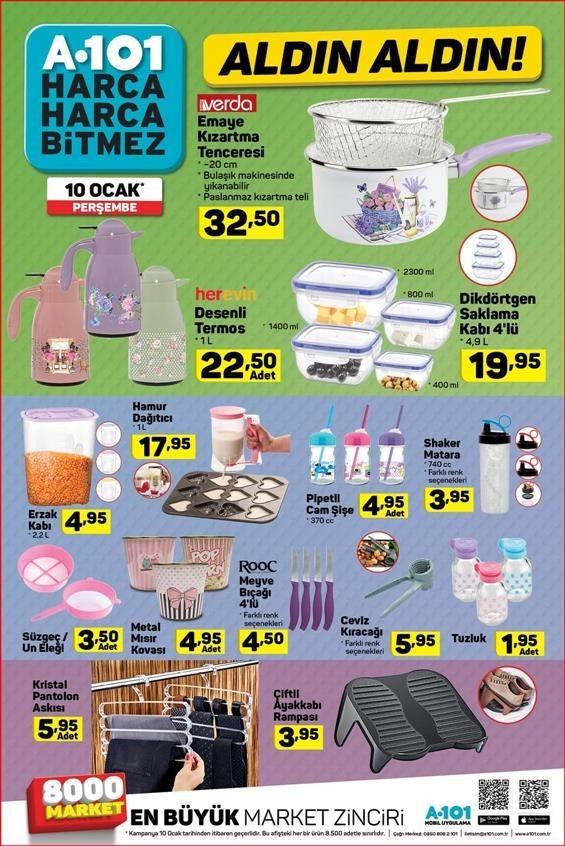 A101 10 Ocak 2019 Aktüel Ürünler Kataloğu (GÜNCEL HD)