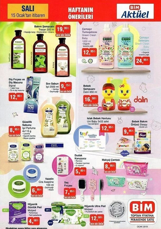Bim 15 Ocak 2019 Aktüel Ürünleri Yayınlandı