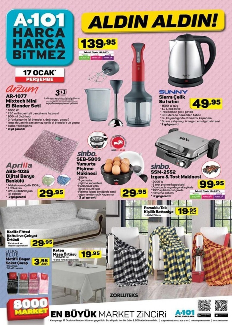 A101 aktüel 18 Ocak 2019 Akteül Ürünler Kataloğu (HD)