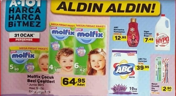 A101 31 Ocak 2019 Aktüel İndirimli Ürünler Kataloğu