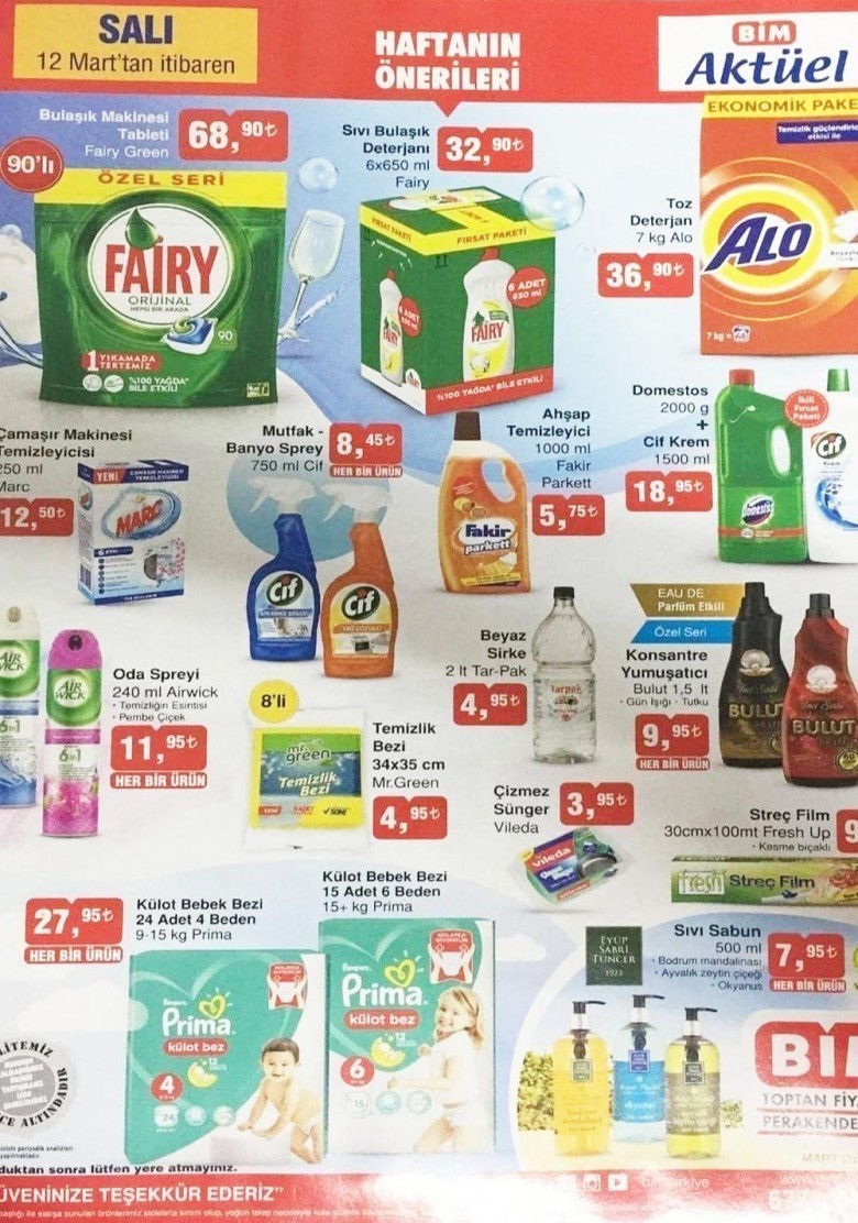 Bim  Mart 2019 Aktüel Fırsat Ürünleri Bahar Kampanyası