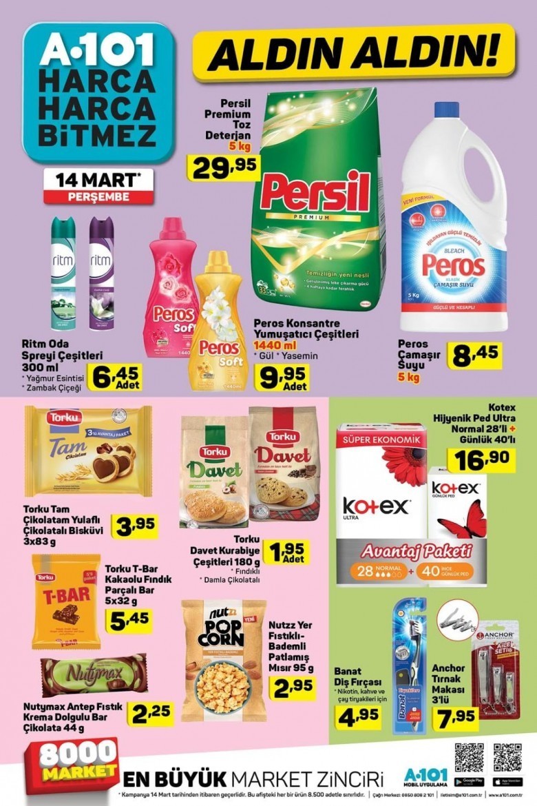 A101 14-21 Mart 2019 Aktüel Ürünler Kataloğu (GÜNCEL)
