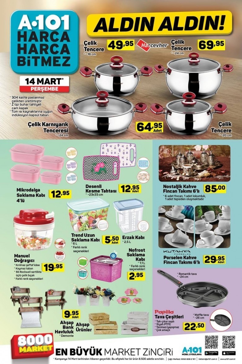 A101 14-21 Mart 2019 Aktüel Ürünler Kataloğu (GÜNCEL)
