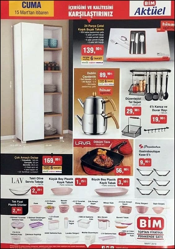 Bim 15-21 Mart İndirimli Ürünler Kataloğu