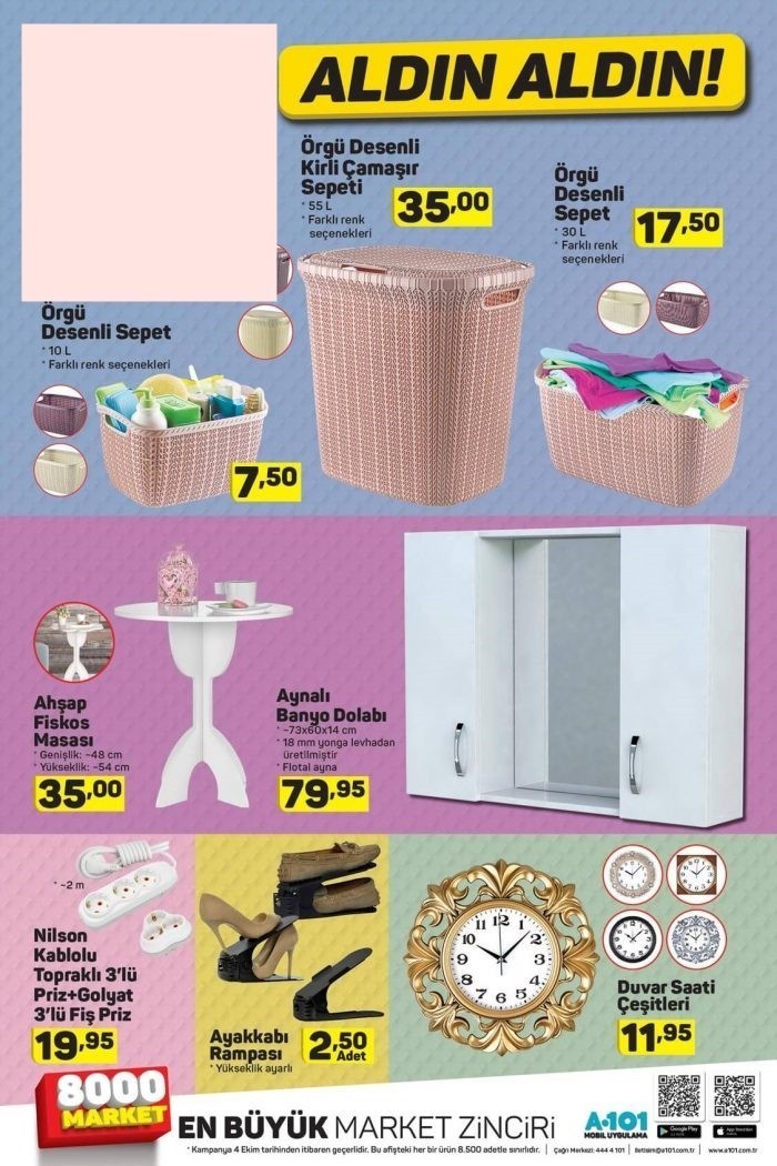 A101 Hafta Sonu Aktüel İndirim Kataloğları